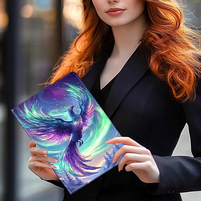 Case for Amazon Kindle Fire HD 10 and Fire HD 10 Plus 10.1 Tablet Case (13th/11th Generation 2023/2021 Release) Slim Fit PU Leather Cover with Auto Sleep/Wake - Northern Lights Phoenix