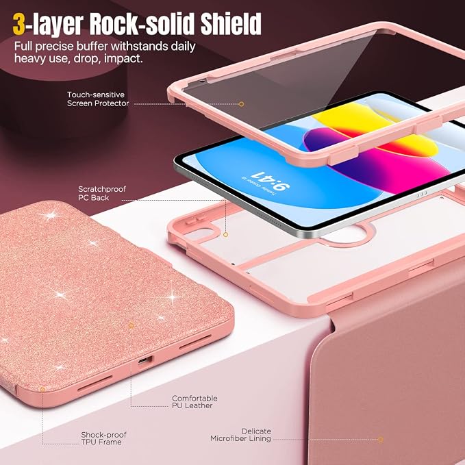 glitter light pink