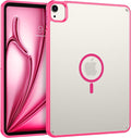 BENTOBEN for iPad Air 11 Inch Case M3/M2 (2025/2024) iPad Air 7th/6th Gen Magnetic CaseTranslucent Matte Shockproof Protective Tablet Cover for iPad Air 5th/4th Generation 10.9 2022/2020 Hot Pink