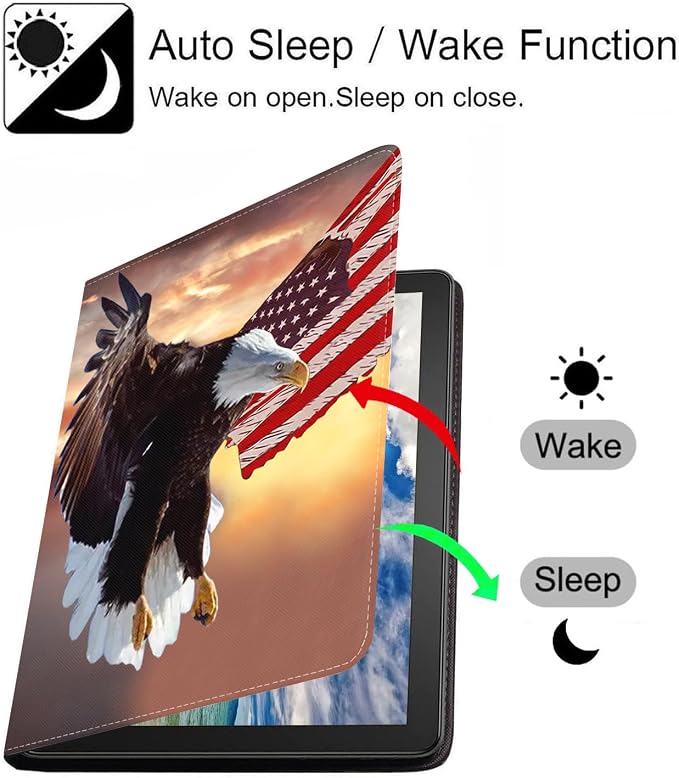 Patriotic American Flag Bald Eagle