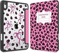 Mektron Printed Case for iPad mini 7 (A17 Pro) 2024/ Mini 6 2021 iPad mini 7th/6th Generation 8.3-inch Liquid Retina Display Cover Buit in Pencil Holder with Clear Back Shell Composition Book-Bows