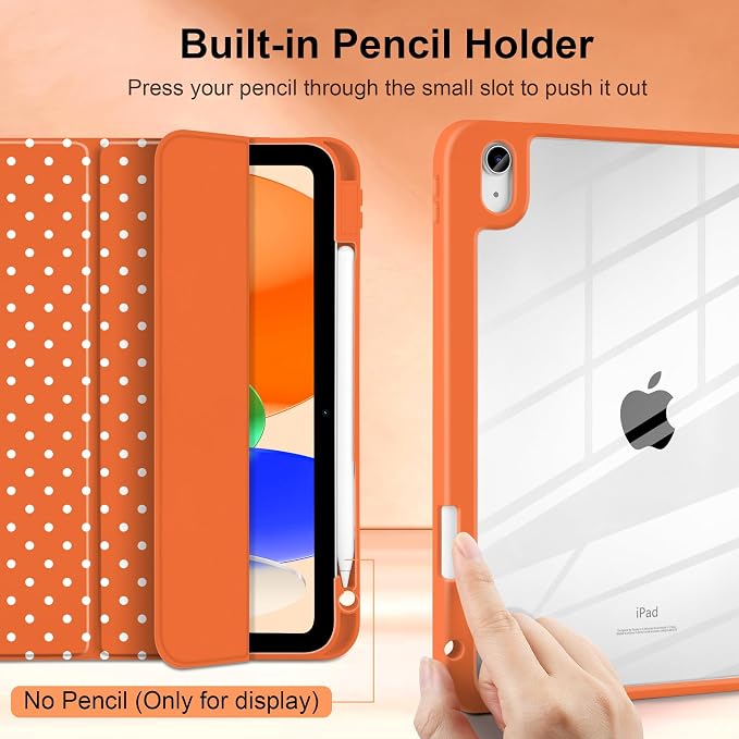 Orange white dot