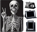 for Onn 11 Tablet Pro Case (2023 Model)Mxfdegf 360 Degree Rotating Stand and Magnetic Closure Case for Walmart Onn 11 Inch Pro (Model:100110027) 2023Rock Skeleton
