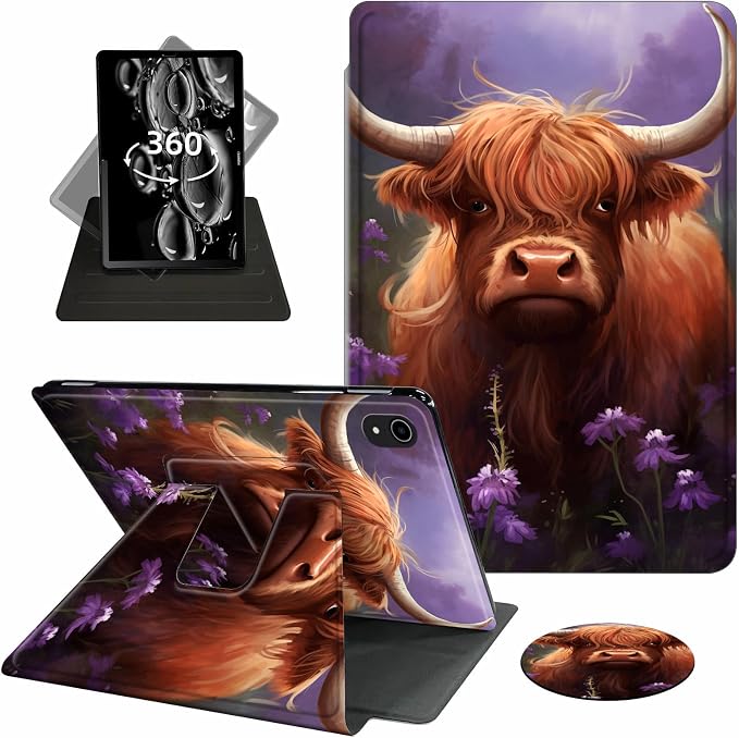 Cow Purple Floral