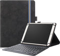 Neezee for 10.1” Aiprotablet A30T/ JUEDUR R900 Tablet Case with Keyboard – Universal Slim 2-in-1 Protective Folio Cover (Black Aiprotablet A30T/ JUEDUR R900)