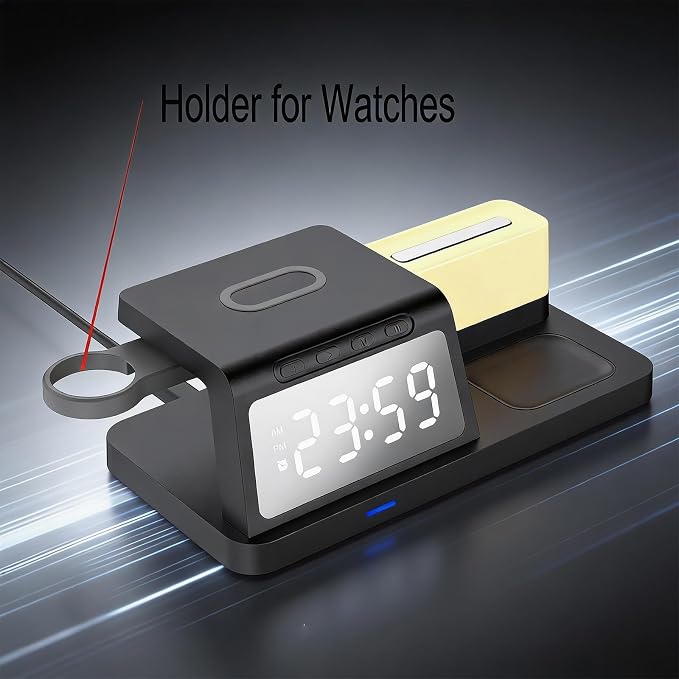 Multifunctional Alarm Clock Ht309 Black
