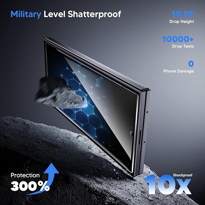 Hoerrye for Samsung Galaxy Z Fold 7 30° Privacy Screen Protector - [with Auto Align Frame Accessories] [2 Pack Inside Flexible TPU Film + 2 Pack Front Tempered Glass] No CreasesNo Bubbles