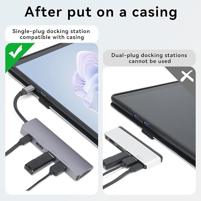 Omnpak Microsoft Surface Pro 11/10/9 Case Lightweight Protective Multiple Angle Stylus Holder Designed for Surface 11th Edition AI 2024/Pro 9 5G 13 2022 Compatible with Type Cover Keyboard