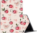 for Fire HD 10 Tablet Case 13th/11th Generation (2023/2021)Slim Adjustable Stand Cover for Amazon Kindle Fire HD 10 Plus 10.1 with Auto Wake/Sleep-Cherry Bow