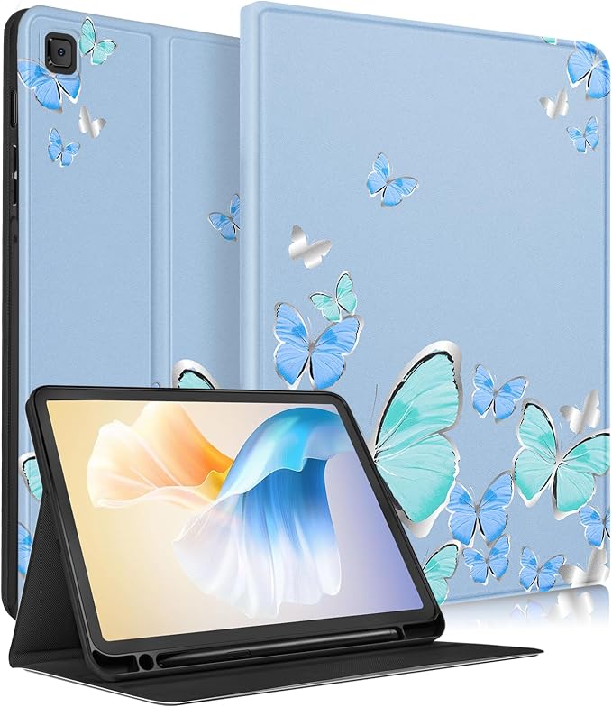 1-for Tab S6 Lite-Blue Butterfly