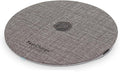 Wireless Fast Charger 15W Aluminum Fast Charging Pad USB-A to USB-C Cable Included Compatible with iPhone Apple &amp Android AC Adapter Included | Gray