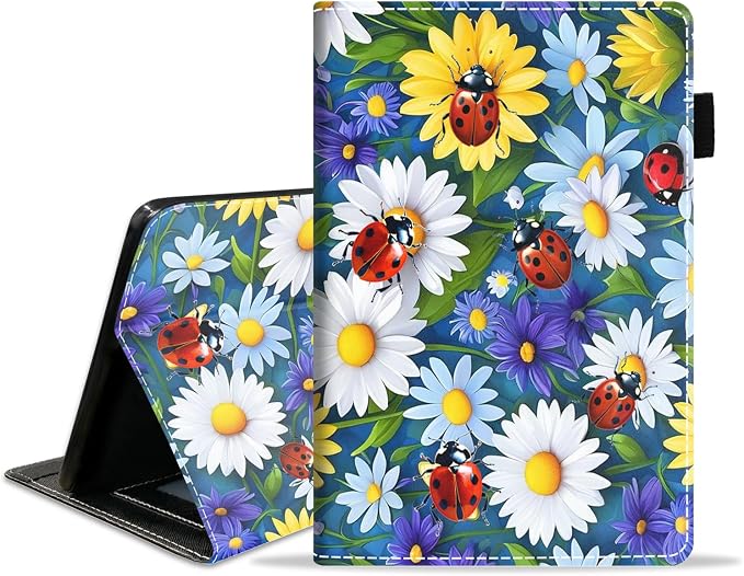 Daisy Flowers Ladybug