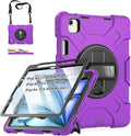 Case for iPad Air 11 M4 2026/ M3 2025/ M2 2024: Silicone Cover for iPad Air 5th &amp 4th Generation 10.9 Inch (2020/2022) with Screen Protector- Stand- Handle- Shoulder Strap- Pencil Holder