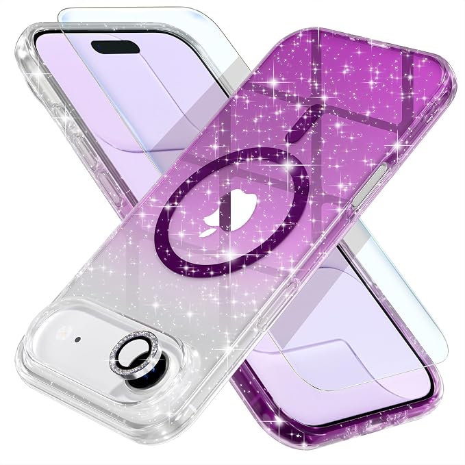 Glitter Clear/Purple