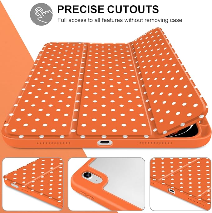 Orange white dot
