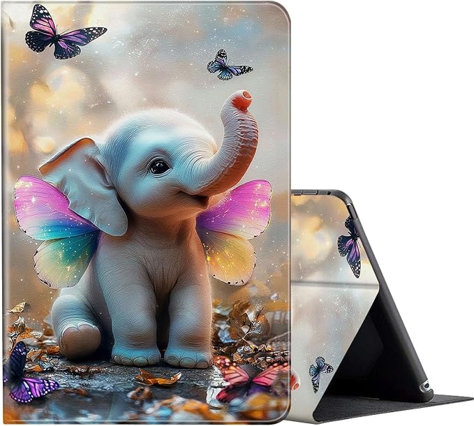 Baby Elephant with rainbow wings