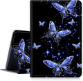 Case for Amazon Fire HD 10 and 10 Plus Tablet (13th/11th Generation 2023/2021 Release) 10.1 PU Leather Smart Protective Cover with Auto Sleep/Wake for Fire HD 10 2023Glowing Butterflies