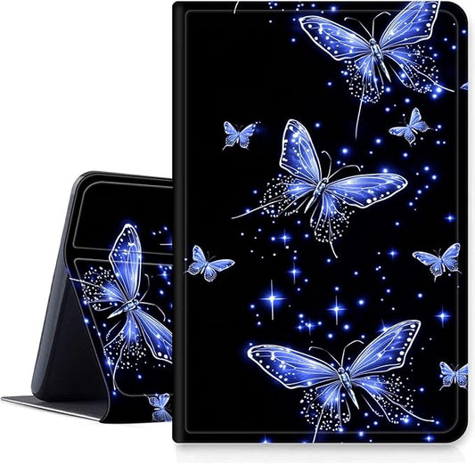 Case for Amazon Fire HD 10 and 10 Plus Tablet (13th/11th Generation 2023/2021 Release) 10.1 PU Leather Smart Protective Cover with Auto Sleep/Wake for Fire HD 10 2023Glowing Butterflies