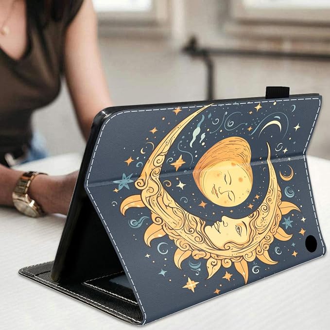 Magic Celestial Theme Sun with Crescent Moon