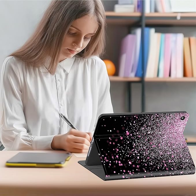 Case for Amazon Fire Max 11 Tablet Case (13th Generation 2023 Release) Multi-Angle Viewing Leather Smart Stand Back Cover with Auto Sleep Wake Pink