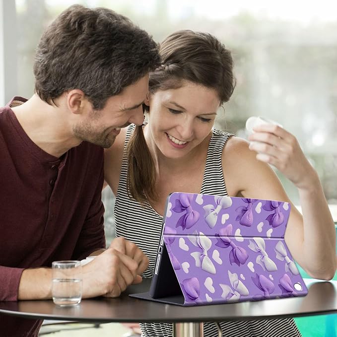 Cute Purple Bows and Hearts