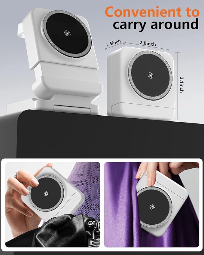 3 in 1 Foldable Wireless Charger 15W Qi2 Magnetic Charger Stand for iPhone &amp Samsung Apple Watch &amp Galaxy Watch AirPods &amp Galaxy Buds Travel-Friendly 25W PD Adapter Included