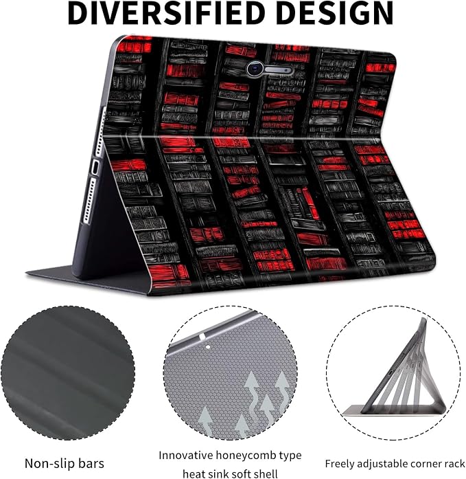 Black Red Bookshelf