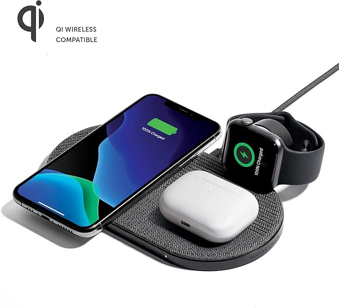 Native Union Drop XL Wireless Charger (Watch Edition) – Multi-Device Charging pad for iPhone &amp Qi Compatible Devices with Detachable Apple Watch Puck (Adapter for US China and Australia Included)