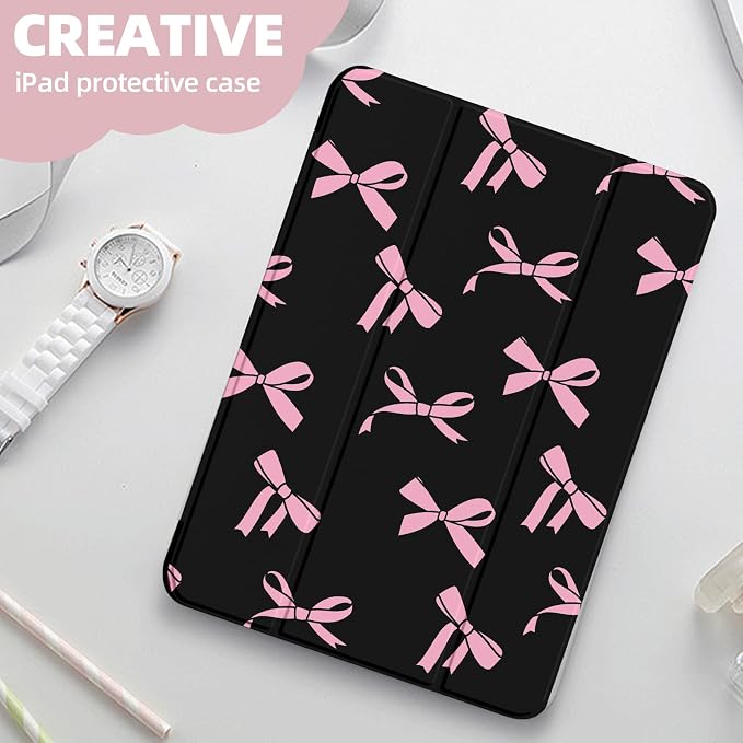 Black and pink bow