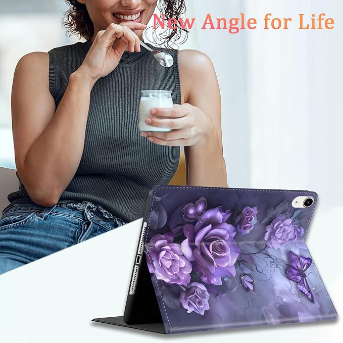 Purple Butterflies and Purple Roses