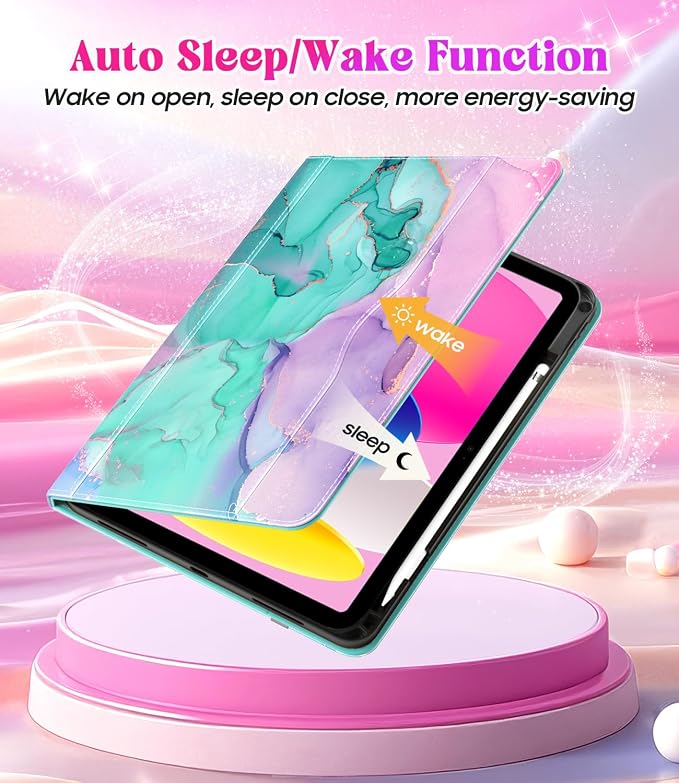 Marble Teal Pink