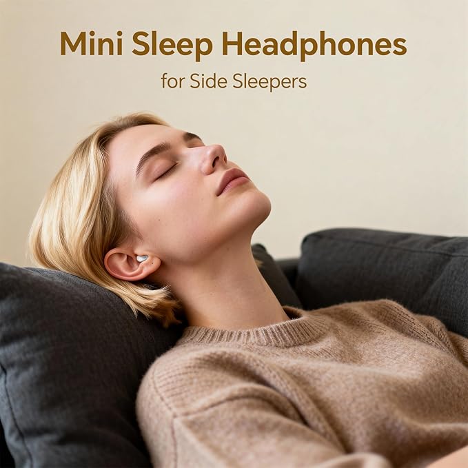 Ear Buds Invisible Mini Earbuds Wireless Bluetooth Smallest Low Profile Micro Tiny Discreet Hidden Earbuds for Work Small Headphones Sleep Wireless Earphone IPX5 Waterproof for Small Ear Canals