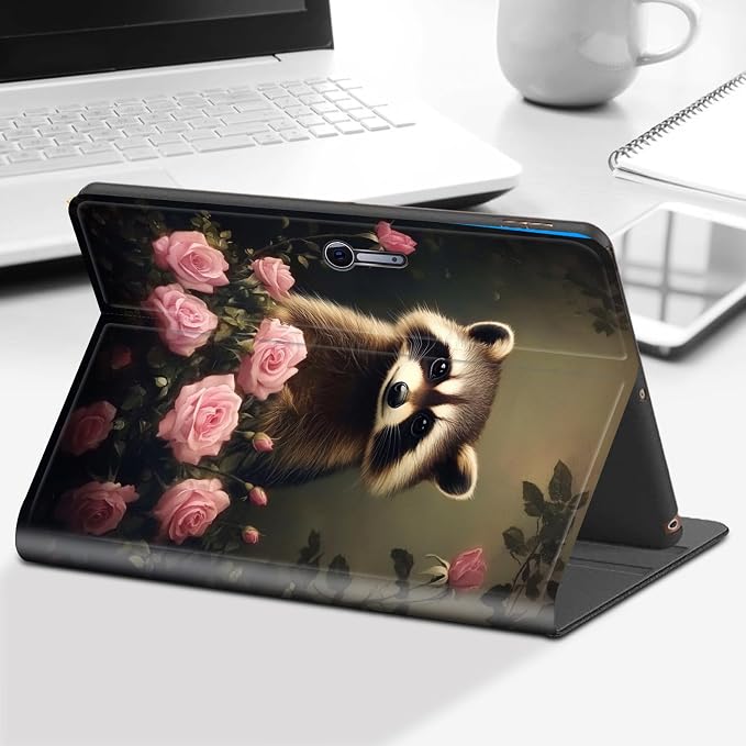 Raccoons in the Sea of Flowers