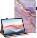 Case for Amazon Fire HD 10 and 10 Plus Tablet (13th/11th Generation 2023/2021 Release) with Multi-Angle Stand and Pen Holder Purple Marble