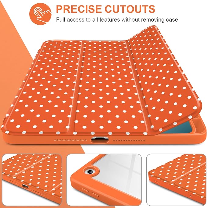 Orange white dot
