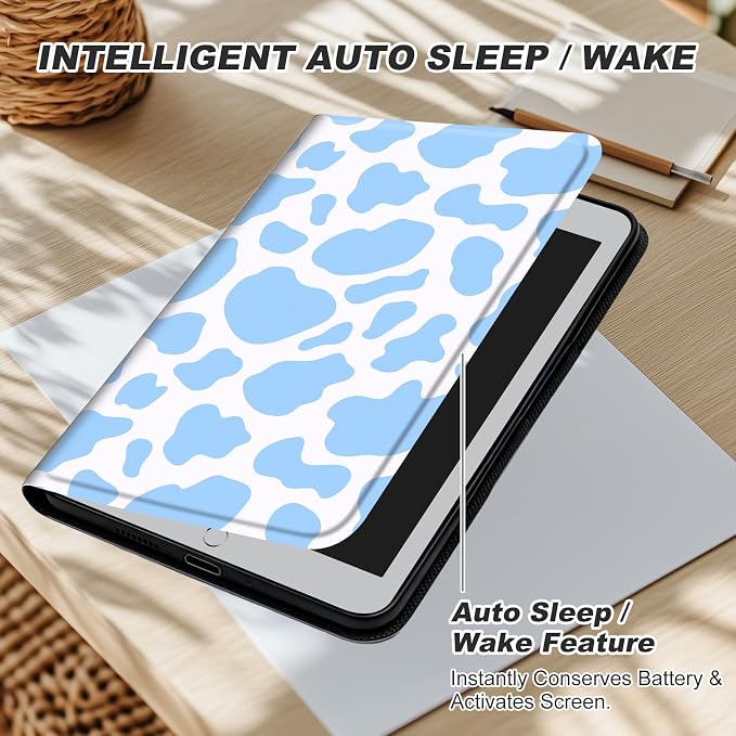 Blue Cow Print