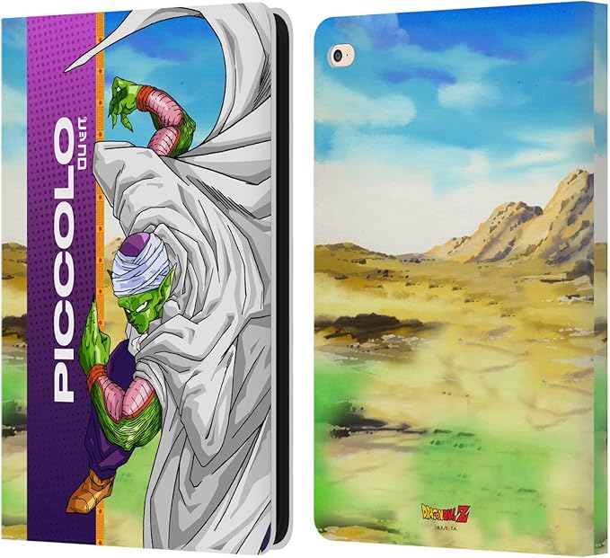 Head Case Designs Officially Licensed Dragon Ball Z Piccolo Saiyan Arc Characters Leather Wallet Case Compatible with Apple iPad Air 2 (2014)