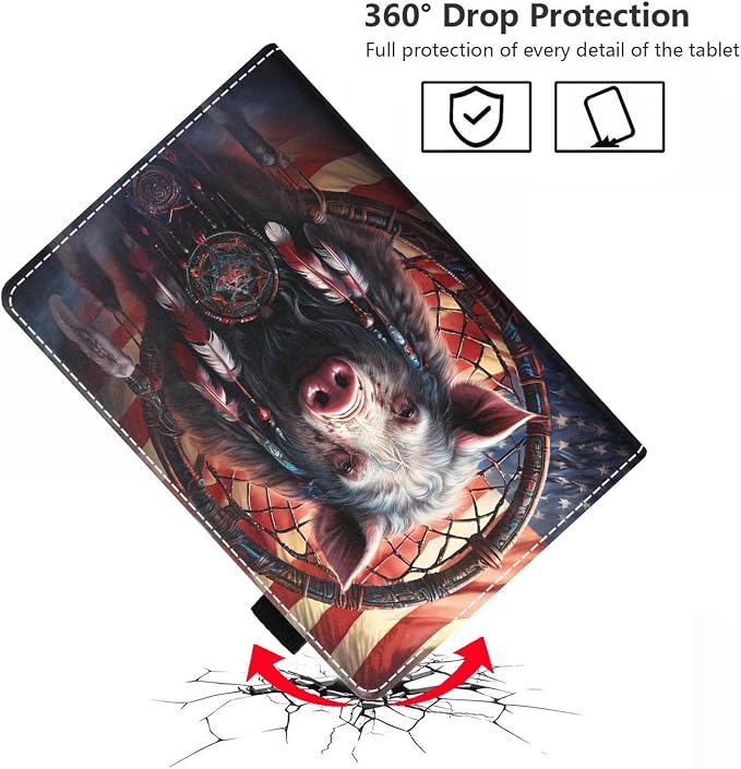 American Flag Dreamcatcher Pig