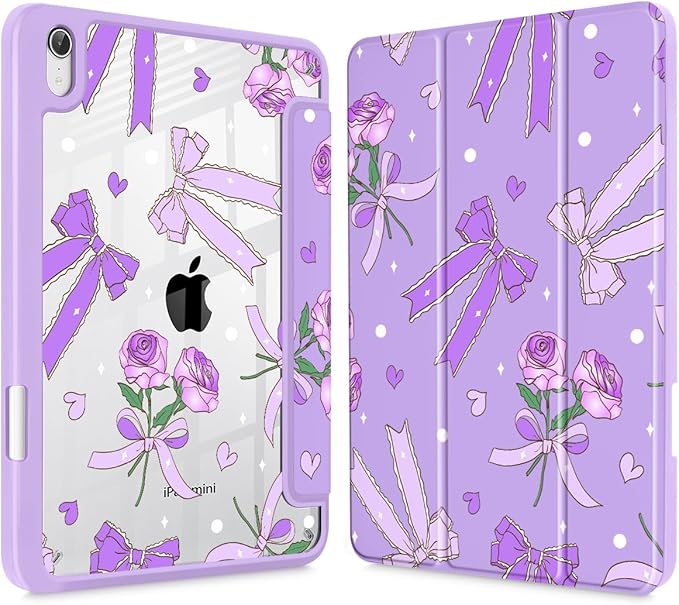 Bow & Rose Purple