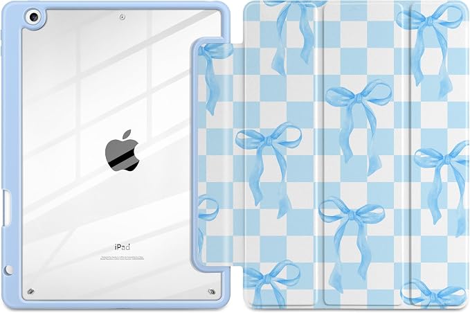 Blue&White Checkers&Bows