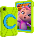 Compatible with Samsung Galaxy Tab A 8.0 (2019) Tablet CaseRugged Kids Case with Stand Lightweight Shockproof Kids Friendly Tablet Cover Grass Green+Blue