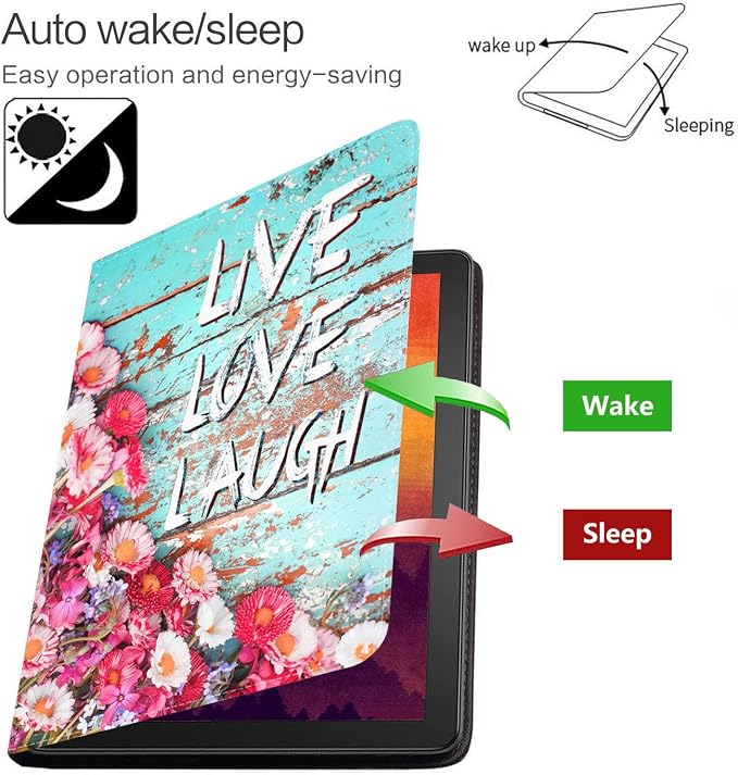 Colorful Daisy Vintage Wood Board Live Love Laugh