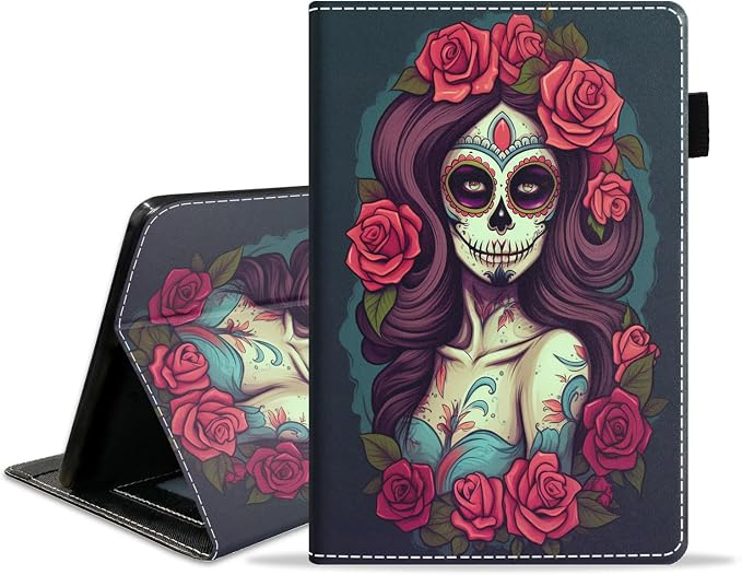 Sugar Skull Girl Roses