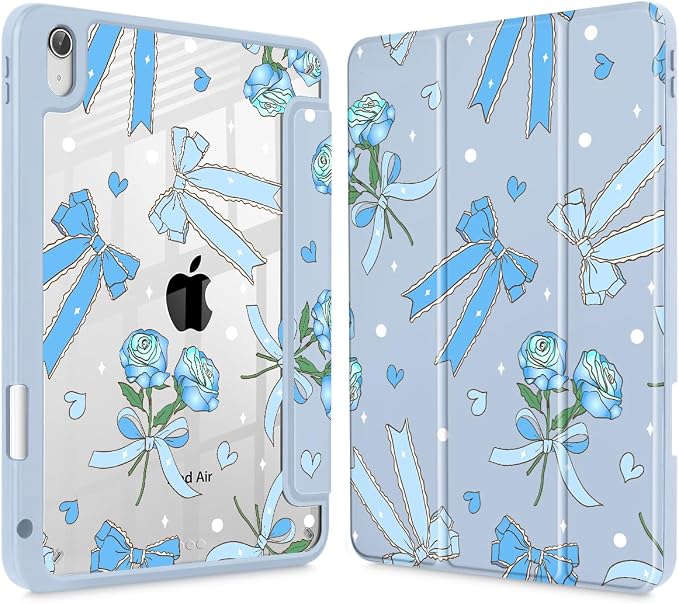 Bow & Rose Blue