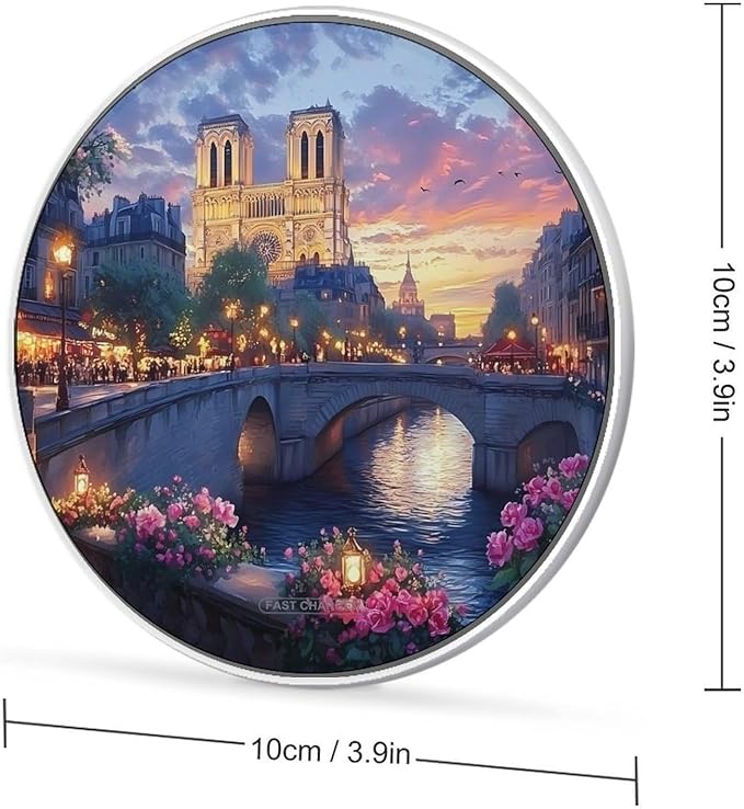 Afternoon by Seine Wireless Charger Anti-Slip Wireless Charging Pad Slim Charger Mat for Men Women