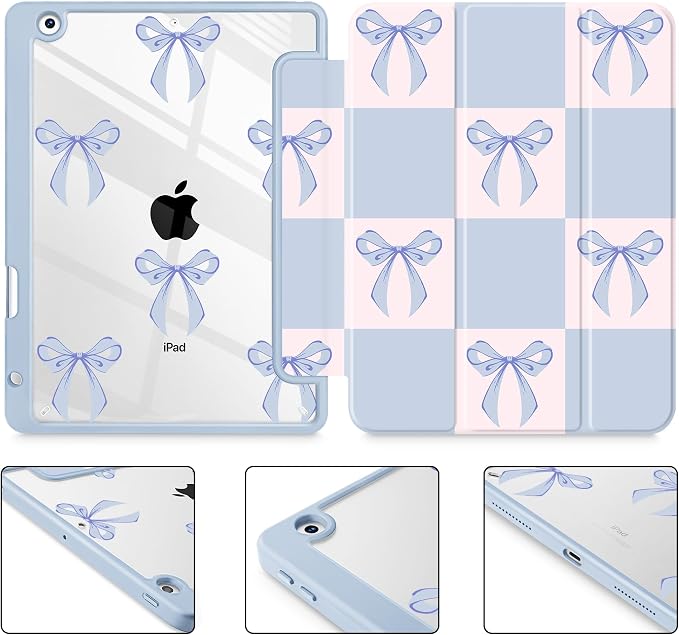 Blue Square Bow