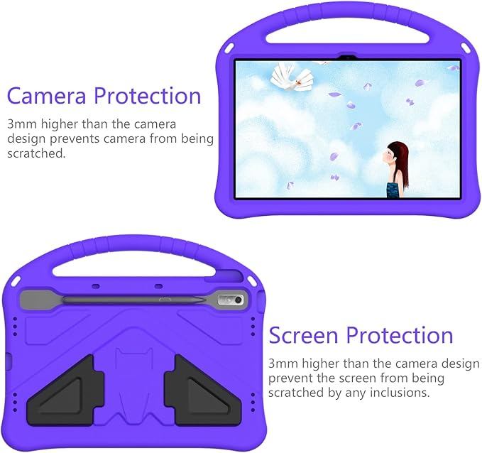 Tablet Cases Case Compatible with Lenovo Tab P11 Pro 11.2 2nd Gen 2022 (TB-138FC/TB-132FU) Compatible with Lenovo Pad Pro 2022 Case Tablet Case Compatible with Kids Case Shockproof CasePen Slot+Sho