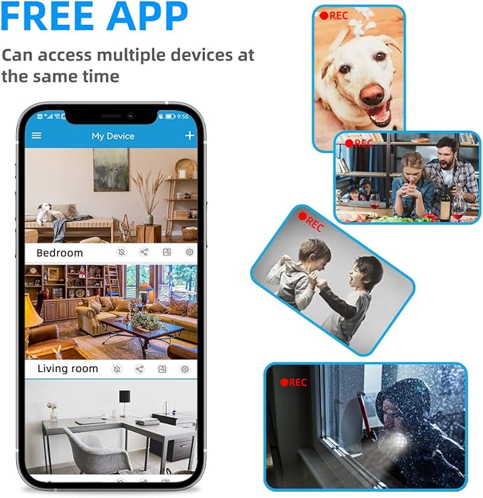 LIZVIE Phone Charger Hidden Camera 120° Wide-Angle View App Control/Motion Detection/Night Vision/Loop SD Storage Wireless Charging 2.4G WiFi for Office Indoor Security.