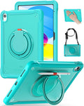 BRAECN for iPad (A16) 11th/10th Generation Case 11 inch 2025/10.9'' 2022 Handle Protective Cover 360 Rotating Ring Stand Shockproof Dropproof Case for Kids Kickstand &amp Pencil Holder &amp Shoulde