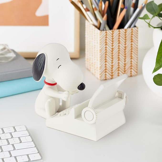 Hallmark Peanuts Snoopy Cell Phone Holder (Typewriter) Office Supplies Gifts for Teacher Boss Administrative Assistant